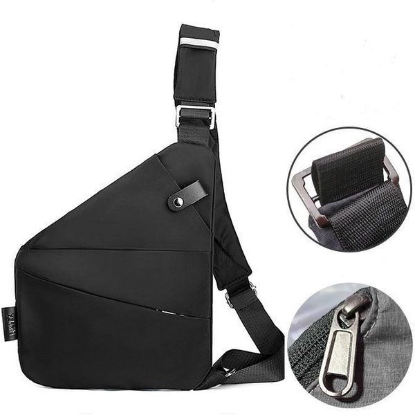 Bolso PequeñO De Pecho Delgado Antirrobo Para Hombre Bolsos Cruzados Masculinos Bolso Bandolera De Un Hombro Para Viaje Bolso Deportivo Para NiñO-image