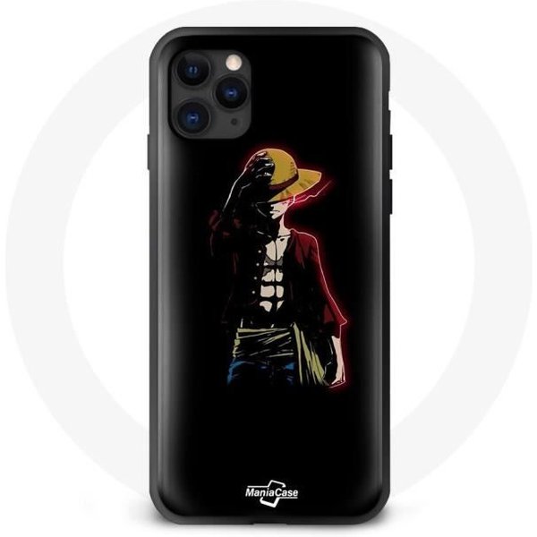 Funda - Maniacase - Iphone 11 Pro Max - One Piece Manga Anime Luffy - Negro - Flexible Negro-image
