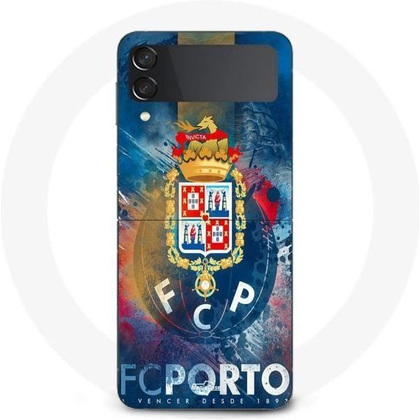 Funda - Maniacase - Samsung Galaxy Z Flip3 - Fondo Azul Porto - Silicona - Suave Negro-image