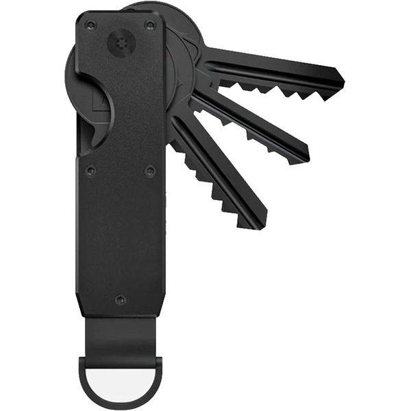 Organizer Na Klucze Kompaktowy Uchwyt Metalowy Breloczek Do Kluczy Minimalistyczne Etui Na Klucze Do Breloczka. Zabezpiecza 1–5 Kluczy C-image