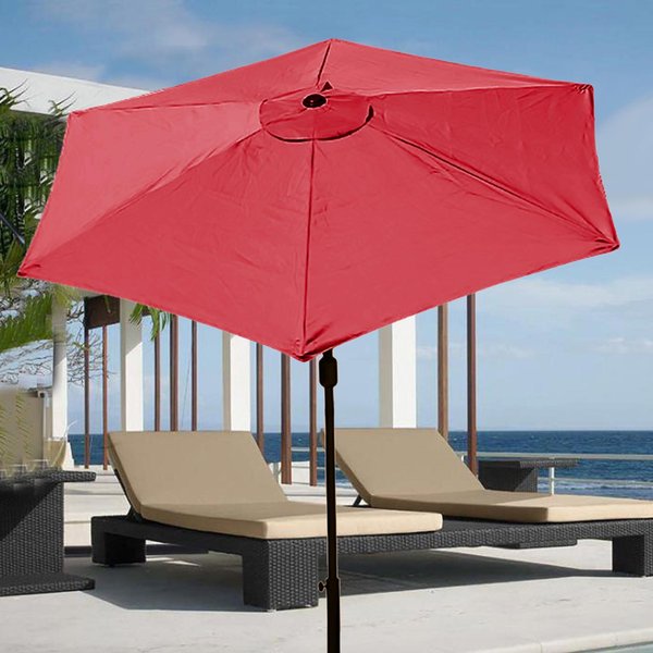 Toldo De Repuesto Para Sombrilla De Patio 9.8 Pies 6 Varillas Toldo Para Sombrilla Para Patio Exterior Terraza Type 2-image