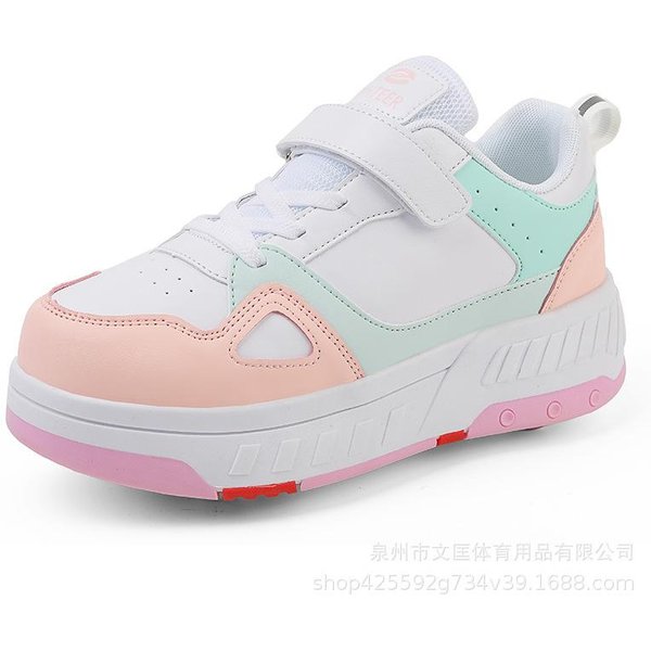 Patines De Ruedas Para Estudiantes Adolescentes Celebridad De Internet Zapatos Para NiñOs Que Escapan Rueda Doble Removible OtoñO E Invierno Polea Doble Zapatos Para Escapar 40-image