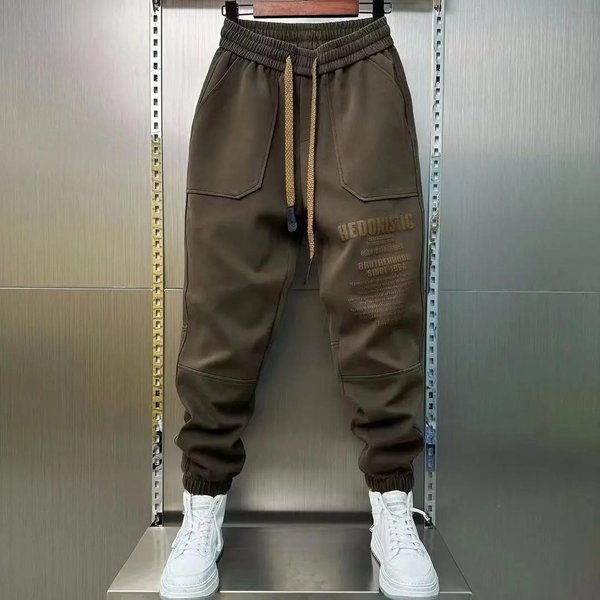 Pantalones Cargo Casuales De Primavera Y OtoñO Para Hombre Pantalones Holgados Pantalones Deportivos Gimnasio Jogger Hip Hop Ropa Urbana Y2K Pantalones Para Hombre M Black-image