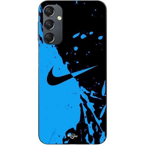 Funda Para Samsung Galaxy A05S Logo Nike Color Negro Y Azul Maniacase Negro-image