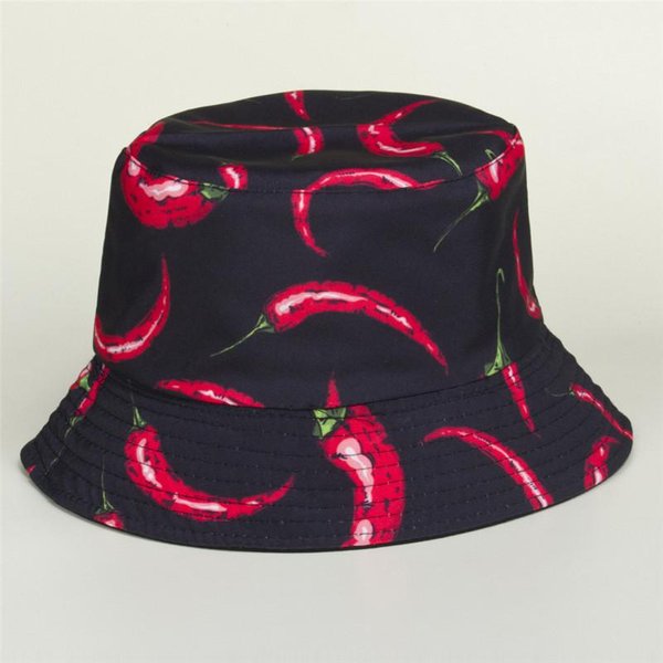 BawełNa Nowa Moda Kapelusz Bucket Pepper Kapelusz Rybacki Kapelusz PodróżNy Outdoor Kapelusz PrzeciwsłOneczny Kapelusze Dla MężCzyzn I Kobiet 468 56-58Cm Wear Czarny-image