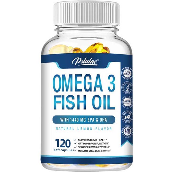 CáPsulas De Aceite De Pescado, Que Contienen 1440 Mg De EPA Y Dha, Totalmente Naturales, Triple Beneficio, Aptas Para Adultos. 120*1 Blue-image
