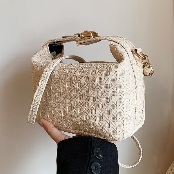 Wysokiej Klasy Niszowa Teksturowana Torba Dla Kobiet Nowa Dzianinowa Torebka Dla Kobiet Ins Modna Wszechstronna Torba JednoramięNa Crossbody-image