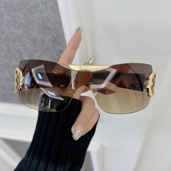 Gafas De Sol Cuadradas De Moda Para Mujer Hombre Lente Degradada ProteccióN UV Marca De DiseñAdor CláSico Viaje Exterior Gafas De Sol Other-image