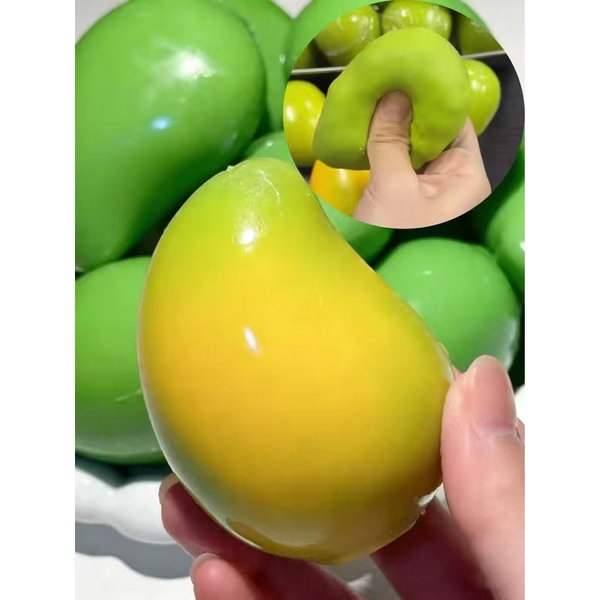 Pelota AntiestréS De Mango Suave Hecha A Mano Juguete Para Apretar Mango Que Cambia De Color Pelota Sensorial Squishy Fidget Ball Juguete Sensorial Asmr Para Alivio Del EstréS Yellow-image