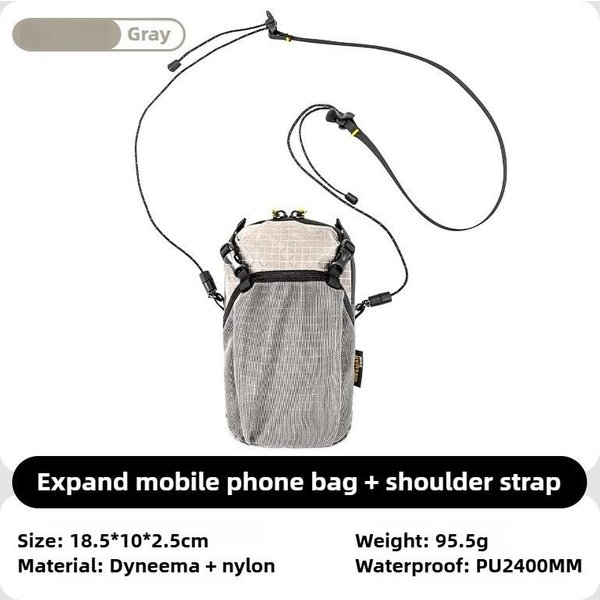 Torba Na Bidon Z Kieszenią Na Telefon I Paskiem Z Szybką Regulacją Wodoodporna 420D Nylon Idealna Na Rower Turystyk Kemping NiezbęDne-image