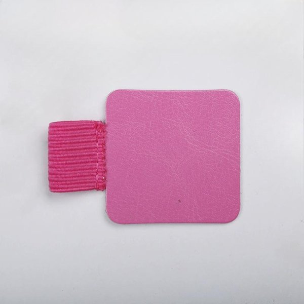 Clip PortáTil De Alta Calidad Para BolíGrafo Autoadhesivo De Cuero PU Protector Clip Para LáPiz Cubierta Con Lazo EláStico Para Cuadernos Calendarios Rojo Rosa-image