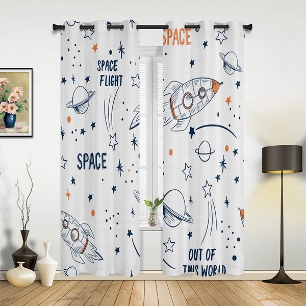 ZasłOny Star Galaxy Gwiezdne Niebo Do Sypialni Salonu ZasłOny Kuchenne PokóJ DziecięCy ZasłOna Okienna Nowoczesny WystróJ Domu 135W X 92H(Cm) X1-image