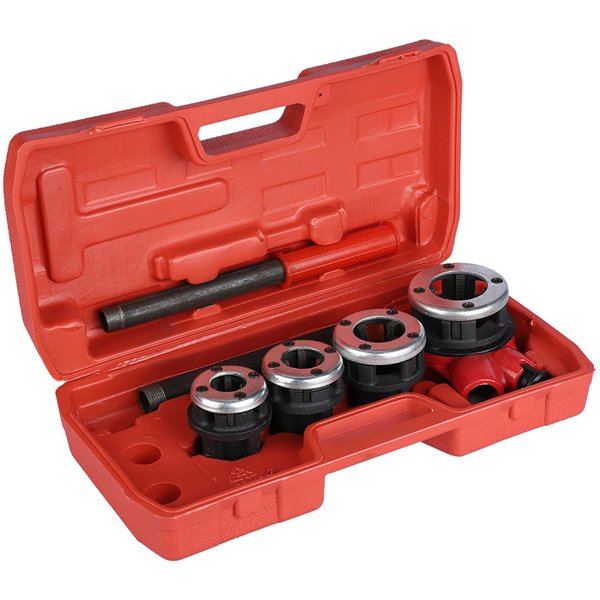 Kit De Roscado Manual Para TuberíAs De FontaneríA Con 4 Machos 1/2 3/4 1 1 1/4 Herramienta Roscadora-image