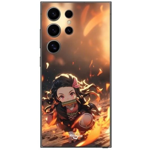 Coque Samsung Galaxy S25 Ultra Demon Slayer Nezuko 3D Art Anime Manga Copie Maniacase-image