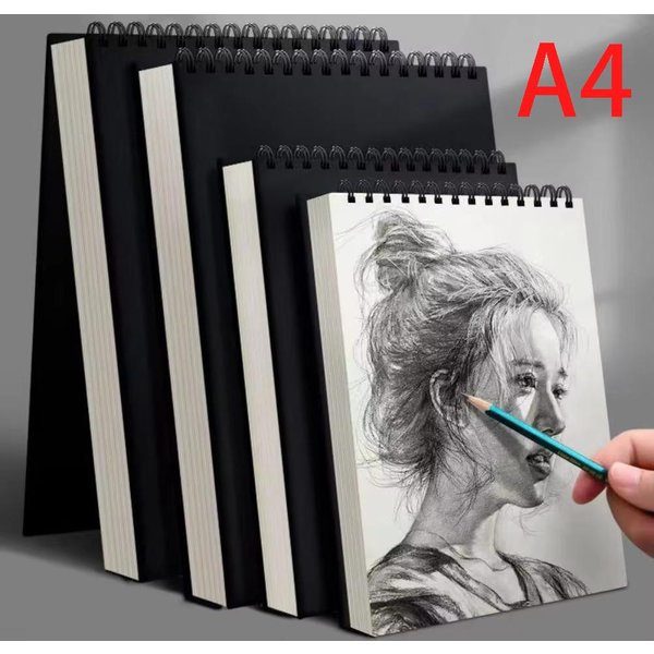 Cuaderno De Bocetos Espiralado De 30/60 Hojas 8K 16K A4, Papel De Dibujo EcolóGico Grueso Sin áCido, Bloc De Bocetos Para Artistas Para Pintura Al óLeo, Boceto De Arte-image