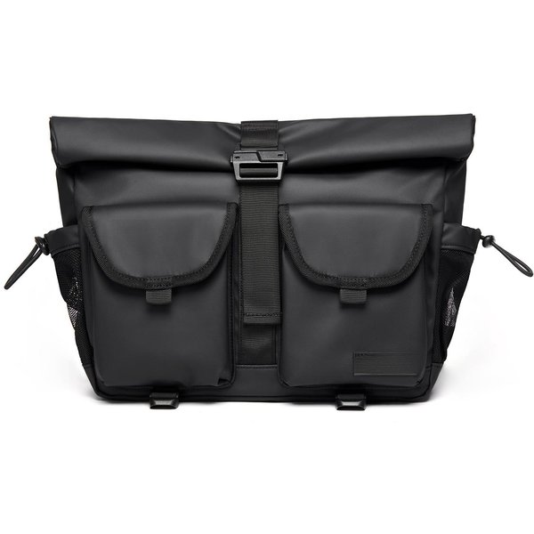 Bolso Bandolera VersáTil De Gran Capacidad Para Hombre, Bolso De Un Solo Hombro Funcional Para Ciclismo, Bandolera, Bolso Informal, Mochila Para Hombre. Negro-image