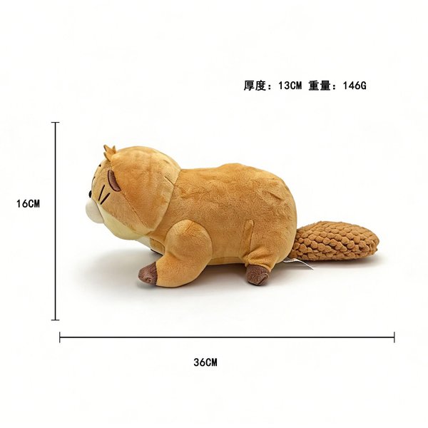 26 Cm Urocza Pluszowa Zabawka BóBr Hoppers Pluszowe ZwierząTko Lalka MięKki KreskóWkowy Foka Lw Morski Poduszka Odpowiednia Na Prezenty Urodzinowe Dla Dzieci 26Cm-image