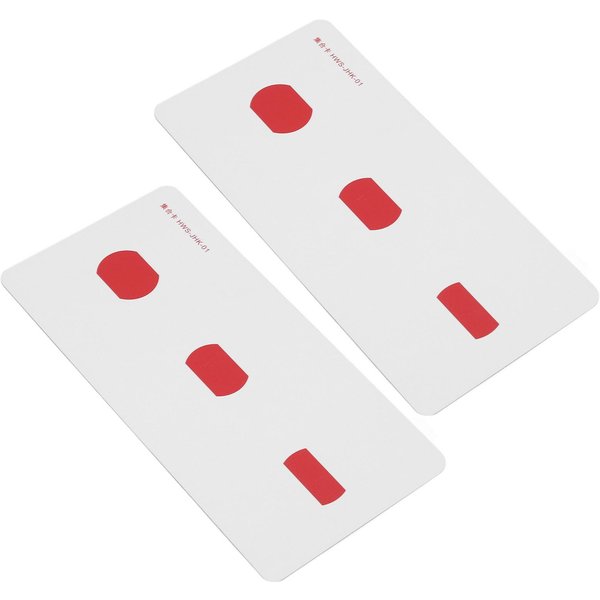 2 Tarjetas De CorreccióN De Estrabismo Mejoran El Sentido Visual Papel Recubierto Impermeable Entrenamiento De AmbliopíA-image