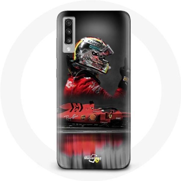 Funda Para Samsung Galaxy A50 FóRmula 1 Sebastian Vettel Piloto De Automovilismo F1 Rojo-image