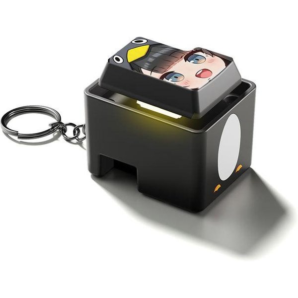 Lalka Pingwin Gugu Gaga Urocza Dla FanóW Anime OdprężAjąCa Fidget Wejdź ŚWiecąCy DźWięK Brelok Zabawny Wisiorek Zabawka Do Redukcji Stresu Gray-image
