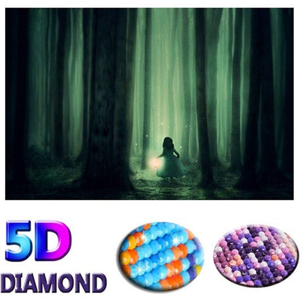 Pintura De Diamantes 5D Hermoso Paisaje Punto De Cruz DIY Mosaico De Diamantes Bordado 20X30CM-image