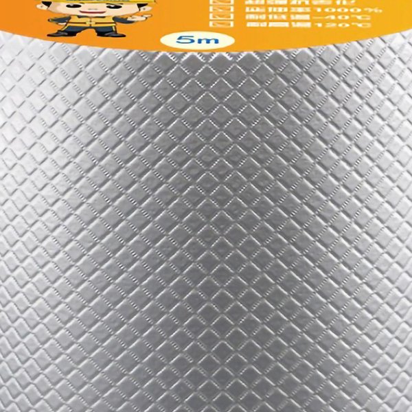 Cinta Adhesiva Impermeable De Butilo Tira Selladora De Butilo A Prueba De Fugas Con LáMina De Aluminio Cinta Selladora De Uso MúLtiple Para ReparacióN 5Cmx5M-image