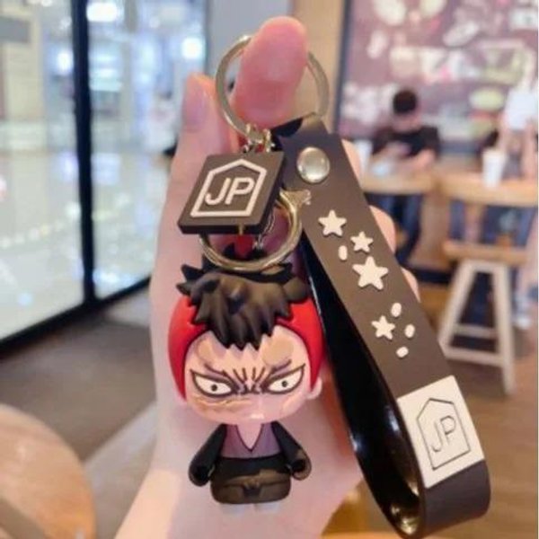 Demon Slayer Kimetsu No Yaiba MuñEco Hoja De Fantasma Llavero Personajes Lindos DecoracióN De Bolso Llavero Para Llaves De Coche Juguete Para Fans Regalo Calidad Premium Brown-image