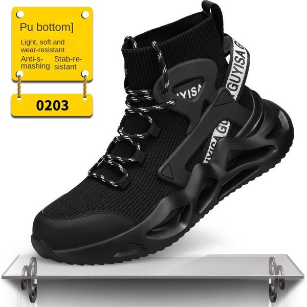 Zapatos De Seguro Laboral Antiaplastastamiento Y Antipinchazos Zapatos De Trabajo Resistentes Al Desgaste Zapatos De Seguridad Protectores Para El Trabajo 46 Yellow-image