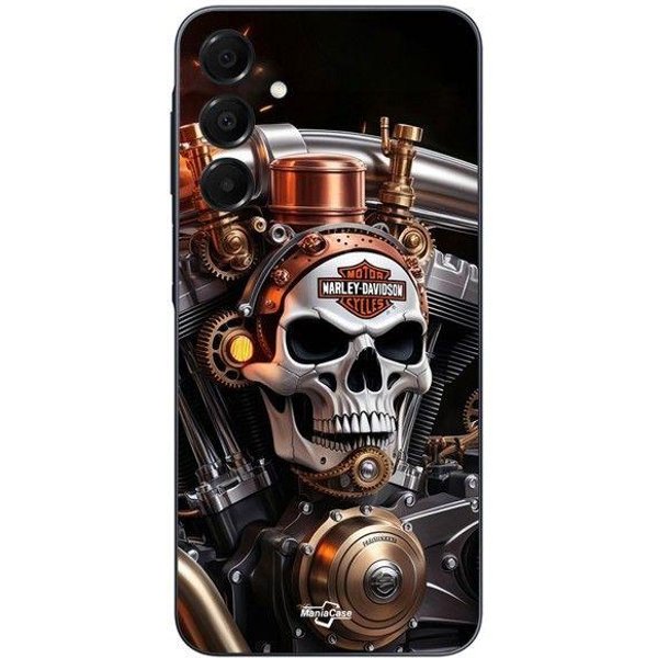 Funda Para Samsung Galaxy A15 Harley Davidson Con Calavera MecáNica Maniacase-image