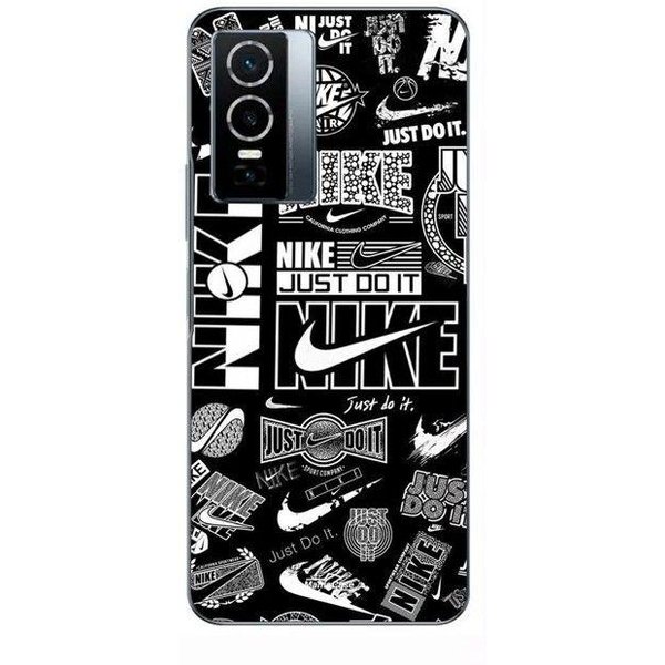 Funda Para Vivo Y76 5G Logo Nike Air Descargar Nike Graffiti Negro Y Blanco Maniacase Negro-image