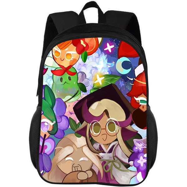 Cookie Run Kingdom Plecak WytrzymałY Modny KreskóWkowy Zamek BłYskawiczny Plecak O DużEj PojemnośCi Najlepszy Prezent Urodzinowy Dla ChłOpca I Dziewczynki-image