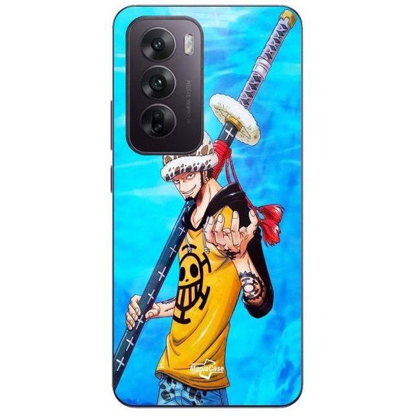 Coque De TéLéPhone - Maniacase - Oppo Reno 12 5G - Silicone - Souple - Anime One Piece Negro-image
