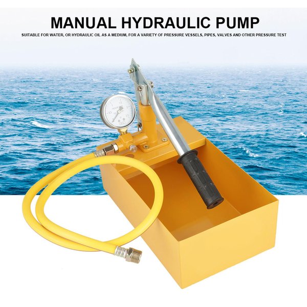 Bomba De Prueba De PresióN De Agua HidráUlica Manual 2.5Mpa 25KG Herramienta Probador De TuberíAs-image