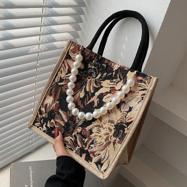Bolso De Verano Bolso Tote De Gran Capacidad Nuevo Ins Para El Trabajo PortáTil Bolso De Madre De Moda Bolso De Hombro-image