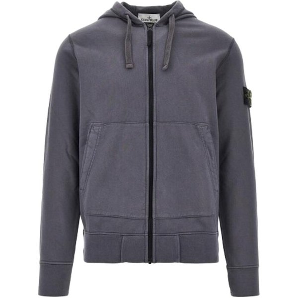 Stone Island Ss26 Bluza Z Kapturem Jednolity Kolor DłUgi RęKaw MęSka Bluza L1S156100061S0051-V002D M Black-image