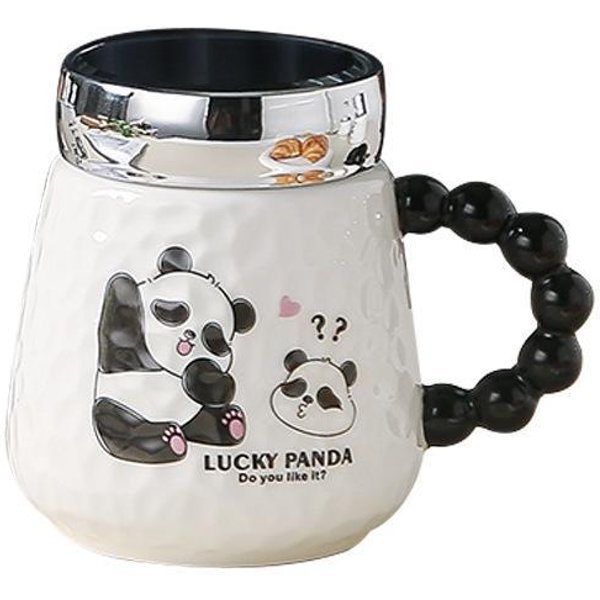 Uroczy Ceramiczny Kubek Panda O Wysokiej WartośCi, PamiąTka Dla Pary, Kubek Na Wodę, Kubek Do Kawy, Prezent 430ML-image