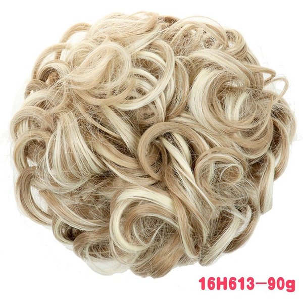 Missqueen Syntetyczny KręCony Kok Brudny Gumką Kok Do WłOsóW Kutas Hairpiece WłóKna Wysokotemperaturowe Naturalne Sztuczne WłOsy Beige-image