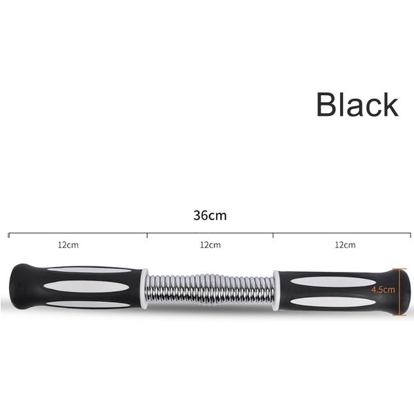 Brazo De Resorte Barra De PráCtica MúSculos Del Brazo Barra BíCeps TríCeps Pectoral Gimnasio Expansor Culturismo Equipo De Fitness Alta Calidad PráCtico Uso Diario Negro-image