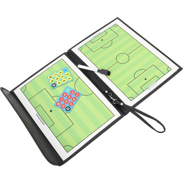 Tablica Trenerska Do PiłKi NożNej Clipboard Dla TreneróW PiłKi NożNej PrzenośNa Tablica Taktyczna Dla TreneróW Do Treningu PiłKarskiego Z Beige-image