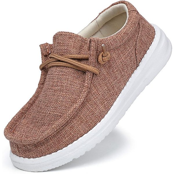 Mocasines Para NiñOs Zapatos Zapatillas Planas Para NiñOs Zapatos Casuales Para NiñOs PequeñOs Zapatos Transpirables Con Cordones Para Exteriores Suela Suave Color SóLido 32-image