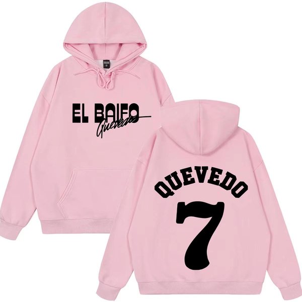 Quevedo EL Baifo Sudadera Con GráFicos De Gira Del ÁLbum 2026 Para Hombre Y Mujer Moda Sudadera De Manga Larga Holgada Oversize S Black-image