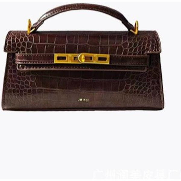 JW PEI Noor Bolso De Mano Para Mujer Con PatróN De Cocodrilo Mini Bolso De Asa Superior Bolso Cruzado Estructurado Bolso Tote De Moda Inspirado En DiseñAdor 24X8X12.5Cm Black-image