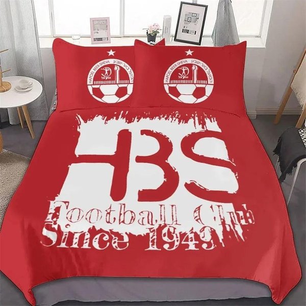 ColeccióN De Ropa De Cama Hapoel Beer Sheva Funda NóRdica Colcha ColeccióN De Cama Funda De Colcha Funda De Almohada TamañO King Queen Twin NiñOs NiñAs Adultos AU Single 140X210Cm-image