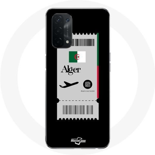 Funda Para Oppo A74 5G - Billete De AvióN - Flexible - Blanca - SintéTica - Mixta-image
