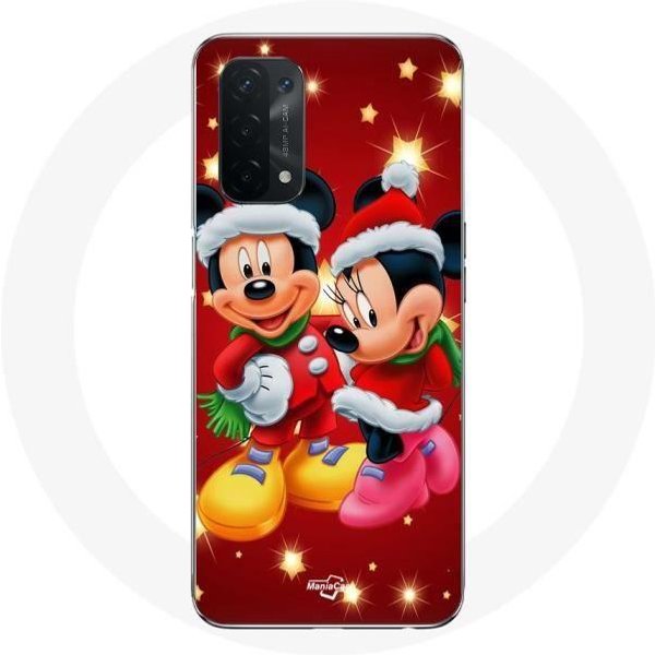 Funda - Maniacase - Oppo A74 - Mickey Mouse Y Minnie Mouse - Flexible - ProteccióN Infantil-image