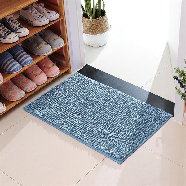 Alfombra De Entrada De Chenilla BañO BañO Inodoro Inodoro Absorbente Felpudo De Entrada VestíBulo Pie Alfombra Antideslizante 40*60-image