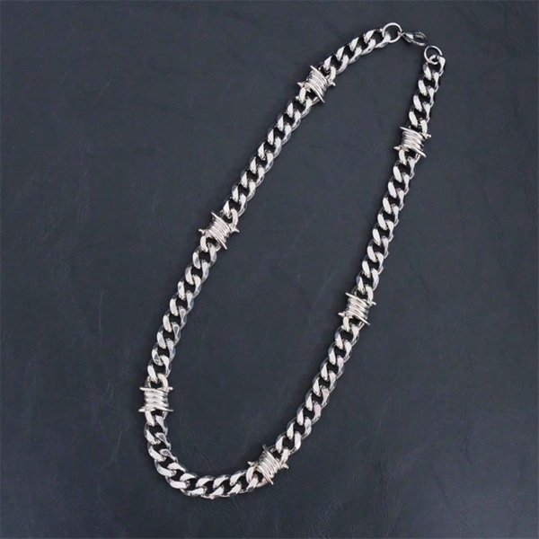 Cadena De Zarzas Hip Hop Hip Hop Collar Punk Collar Anudado 60Cm Varios Colores-image