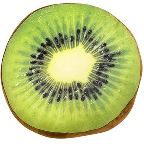 CojíN Redondo De Peluche De Kiwi Verde 40/60 Cm Squishy Relleno Ultra Suave CojíN De Asiento De Fruta DecoracióN Para Sofá Silla Regalo-image