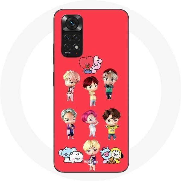 Funda Para Xiaomi Redmi Note 11 4G BTS Tinytan AnimacióN BT21 PóSter-image