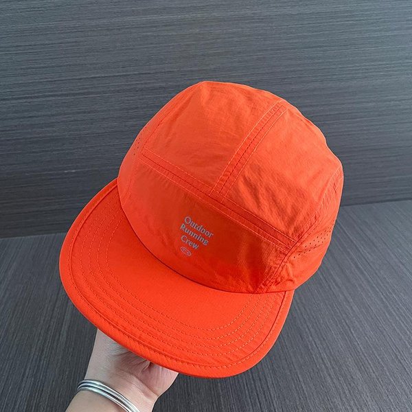 Letnie SzybkoschnąCe Czapki Z Daszkiem Dla MężCzyzn I Kobiet Nadruk Z Literami Dopasowane Czapki Baseballowe Outdoorowe Ochrona PrzeciwsłOneczna 56-58Cm Red-image